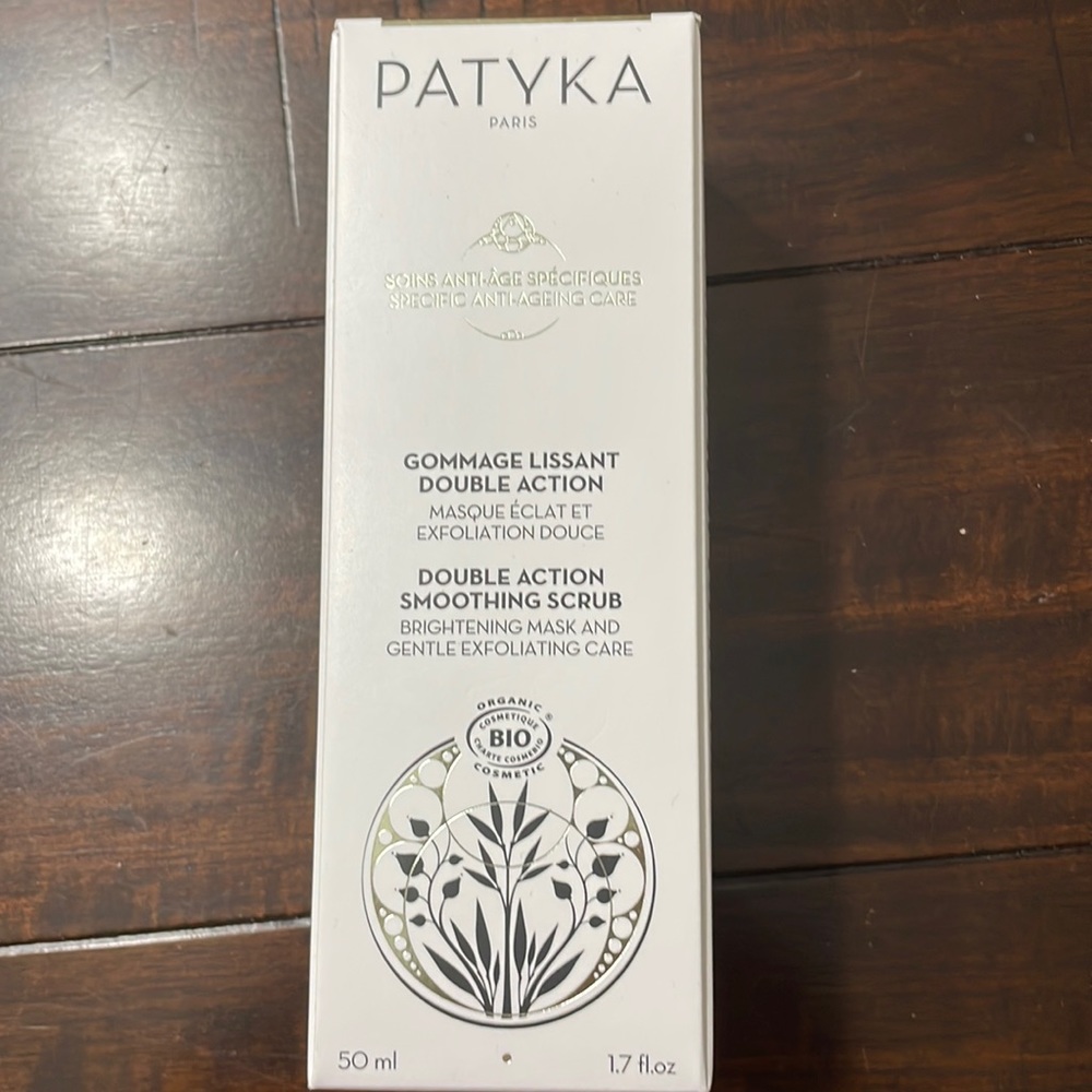 Patyka double action smoothing scrub.